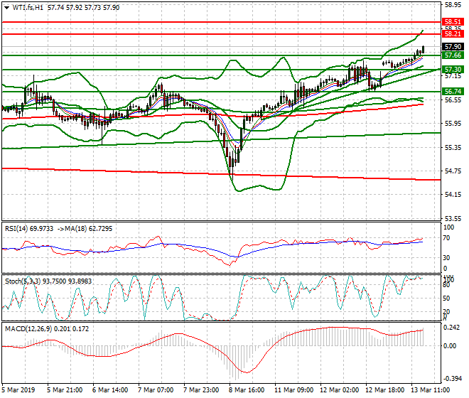 WTI Crude Oil Evening Analysis 13 March 2019