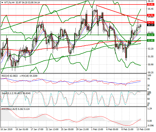 WTI Crude Oil Intra-day Analysis 14 Feb 2019