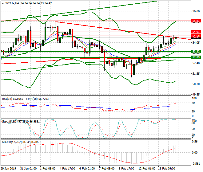 WTI Crude Oil Evening Analysis 14 Feb 2019
